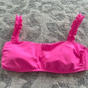 Hollister Pink Ruffled Bikini Top